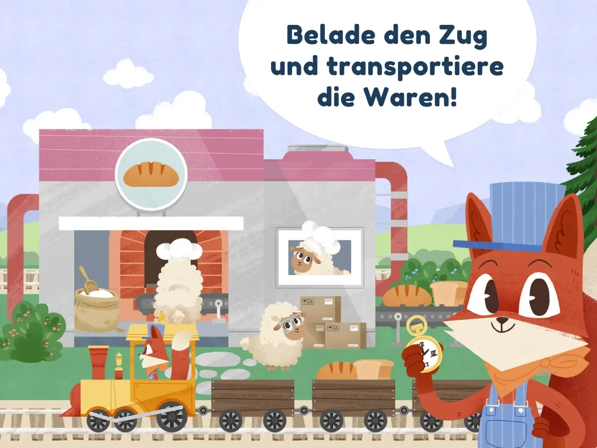 Kleiner Fuchs Eisenbahn – Einblick in die App 2