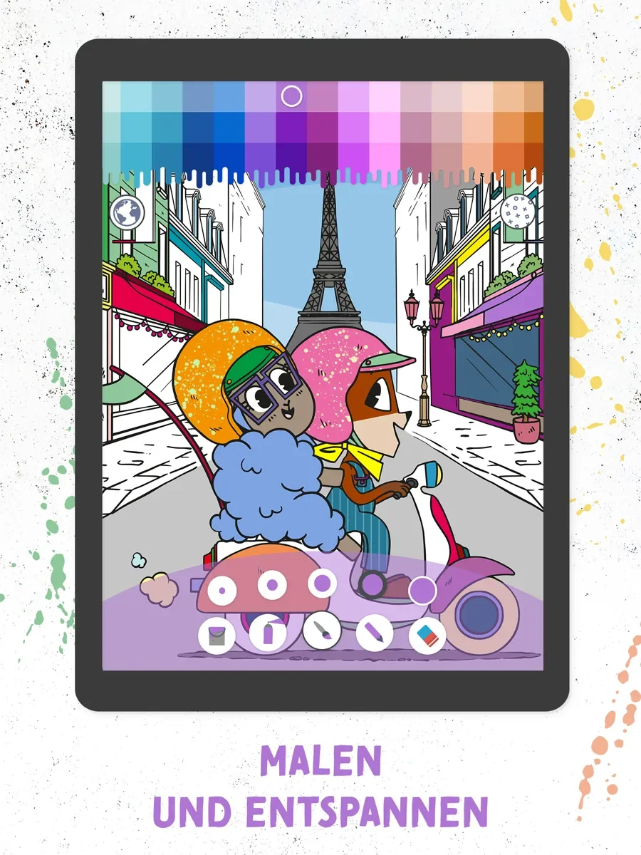 Ausmalen mit Fuchs & Schaf – Kinder App Screenshot 02