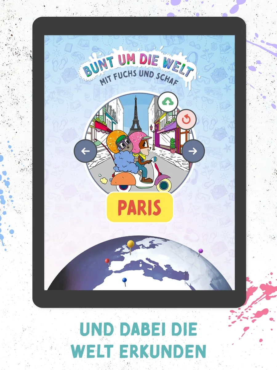 Ausmalen mit Fuchs & Schaf – Kinder App Screenshot 03