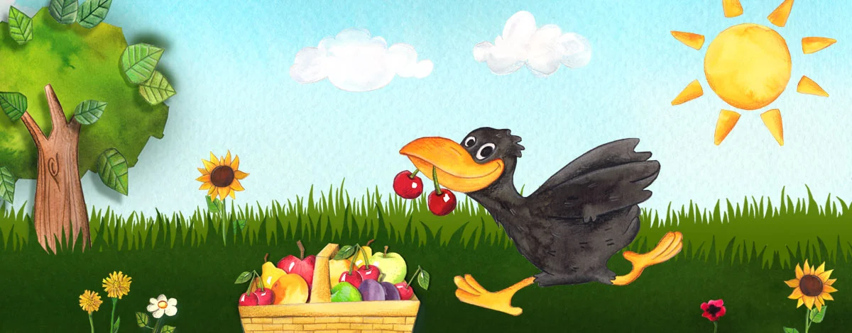 Bunte Gartenwelt einer HABA Kinder-App